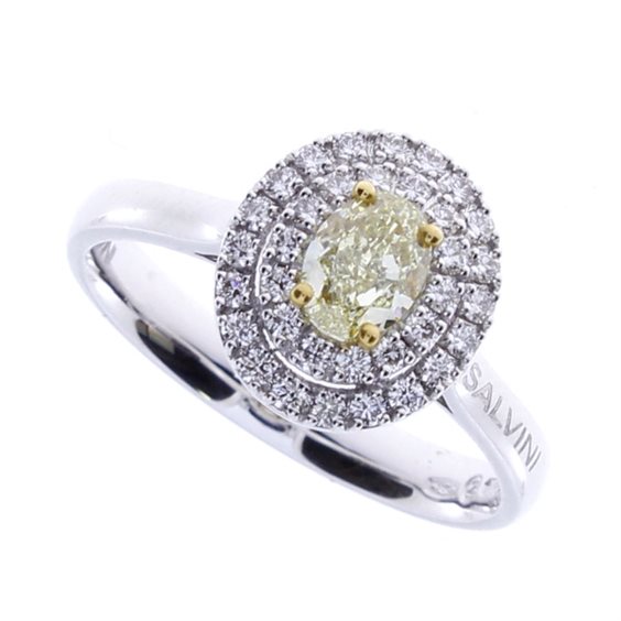 Anello Salvini Donna Timeless FANCY in Oro bianco Diamante Yellow 0.59 Ct 81093080 - 81093080
